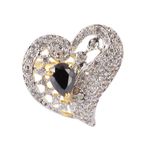 Buy Crunchy Fashion Square Cz Ring - Purplle