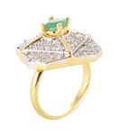 Buy Crunchy Fashion Square Cz Ring - Purplle