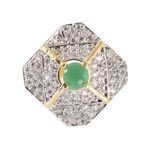 Buy Crunchy Fashion Square Cz Ring - Purplle