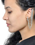 Buy Crunchy Fashion Chain Connetions Silver Earcuff - Purplle