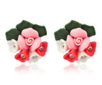 Buy Crunchy Fashion Clay Floret Stud Earrings For Women - Purplle