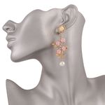 Buy Crunchy Fashion Clay Flower Embellished Earrings - Purplle