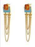 Buy Crunchy Fashion Colorrush Tangy Multilayer Danglers - Purplle