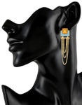 Buy Crunchy Fashion Colorrush Tangy Multilayer Danglers - Purplle