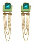 Buy Crunchy Fashion Colorrush Verdant Multilayer Danglers - Purplle