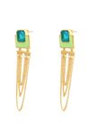 Buy Crunchy Fashion Colorrush Verdant Multilayer Danglers - Purplle