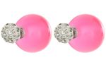 Buy Crunchy Fashion Crystal Pink Dual Studs - Purplle