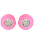 Buy Crunchy Fashion Crystal Pink Dual Studs - Purplle