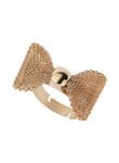 Buy Crunchy Fashion Cute Bow Love Ring - Purplle