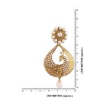 Buy Royal Bling Dancing Peacock Pearl Drop Earrings - Purplle