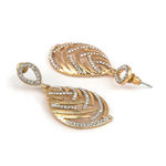 Buy Crunchy Fashion Dangling Leaves Earrings - Purplle