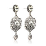 Buy Crunchy Fashion Dangling Silver Earrings For Women - Purplle