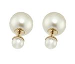 Buy Crunchy Fashion Dual Pearl Earrings-White - Purplle
