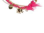 Buy Crunchy Fashion Elephant Charm Lace Bracelet - Purplle