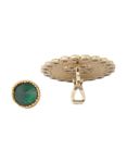 Buy Crunchy Fashion Emerald Dual Stud Earing - Purplle