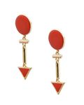 Buy Crunchy Fashion Flame Disc Decadic Earring - Purplle