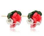 Buy Crunchy Fashion Floral Bunch Stud Earrings For Women & Girls - Purplle