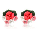 Buy Crunchy Fashion Floral Bunch Stud Earrings For Women & Girls - Purplle