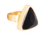 Buy Crunchy Fashion Geometric Triangular Shape Ring - Purplle