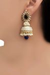 Buy Crunchy Fashion Glamour Pearly Glorious Royal Jhumka - Purplle