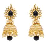 Buy Crunchy Fashion Glamour Pearly Shadowy Glorious Jhumka - Purplle