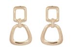 Buy Crunchy Fashion Gold Geometric Earrings - Purplle