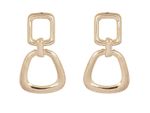 Buy Crunchy Fashion Gold Geometric Earrings - Purplle