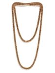 Buy Crunchy Fashion Golden Beads Long Necklace - Purplle