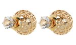 Buy Crunchy Fashion Golden Grace Dual Studs - Purplle