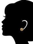 Buy Crunchy Fashion Golden Hat Studs - Purplle
