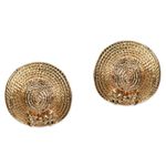 Buy Crunchy Fashion Golden Hat Studs - Purplle
