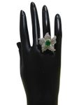 Buy Crunchy Fashion Green Pentas CZ Stones Ring - Purplle
