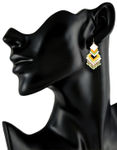 Buy Crunchy Fashion Hippyish Green-Orange Danglers - Purplle