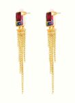 Buy Crunchy Fashion Hue Of Colors Glorious Fringes Earrings - Purplle