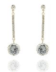 Buy Crunchy Fashion Jazzy Zircon Drop Earrings - Purplle