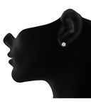 Buy Crunchy Fashion Little Flower Zircon Studs - Purplle
