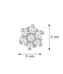 Buy Crunchy Fashion Little Flower Zircon Studs - Purplle