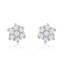 Buy Crunchy Fashion Little Flower Zircon Studs - Purplle
