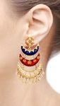 Buy Crunchy Fashion Little Hearts Multi-layer Chandelier Earrings - Purplle