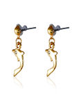 Buy Crunchy Fashion Maple Dolphin Adorbs Earings - Purplle