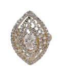 Buy Crunchy Fashion Marquise shape AD Ring - Purplle