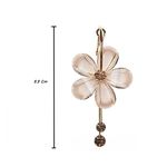 Buy Crunchy Fashion Misty Flowers Drop Earrings - Purplle
