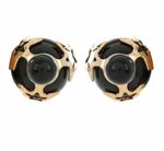 Buy Crunchy Fashion Mod Black Stud Earring - Purplle
