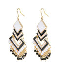 Buy Crunchy Fashion Monocromatic dapper earings - Purplle