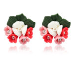 Buy Crunchy Fashion Multicolored Clay Flower Studs for Girls & Women - Purplle