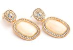 Buy Crunchy Fashion Opal Rose Gold Drop Earrings - Purplle