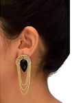 Buy Crunchy Fashion Party Girl Black Earrings - Purplle