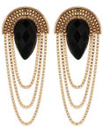 Buy Crunchy Fashion Party Girl Black Earrings - Purplle