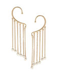 Buy Crunchy Fashion Pearl Drop ear Cuff Pair - Purplle