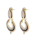 Buy Crunchy Fashion Pearl Embroider Dusky Earring - Purplle
